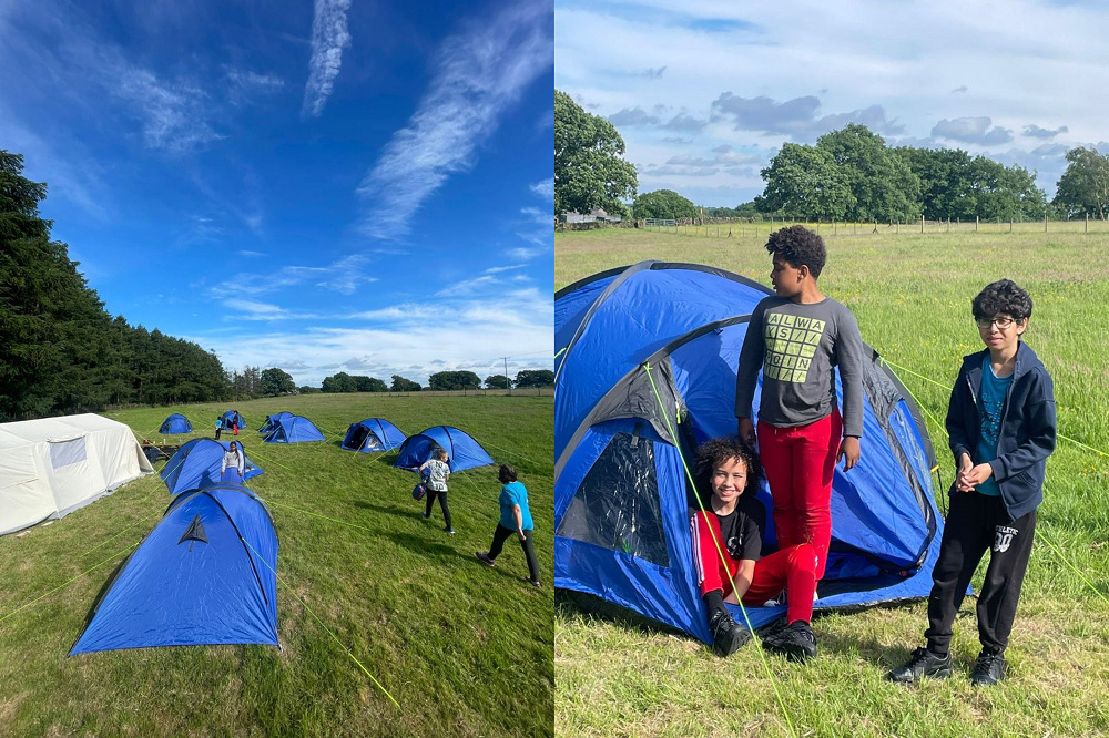 Camping adventure for Leeds children at Lineham Farm