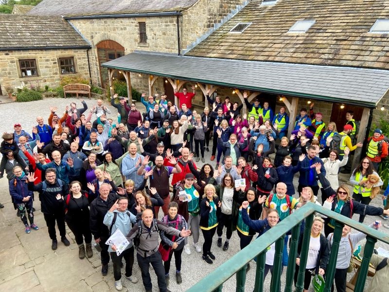 Start of the Great Leeds Walk in support of Leeds Children's Charity at Lineham Farm