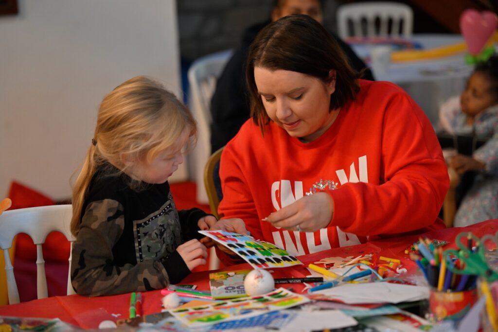 Christmas card making at Lineham Farm